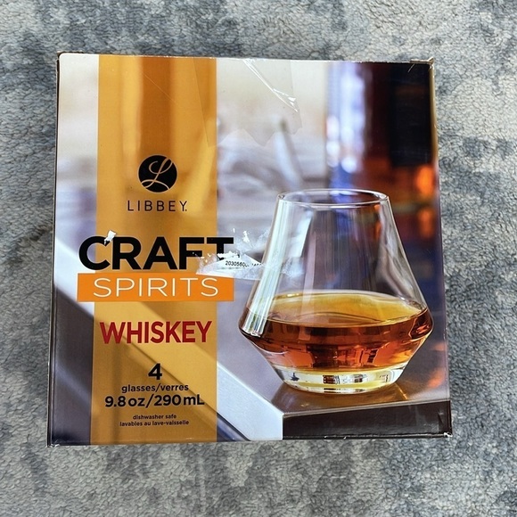 New Libbey Craft Spirits 9.8 OZ Perfect Whiskey Glasses set of 4 - Picture 4 of 7